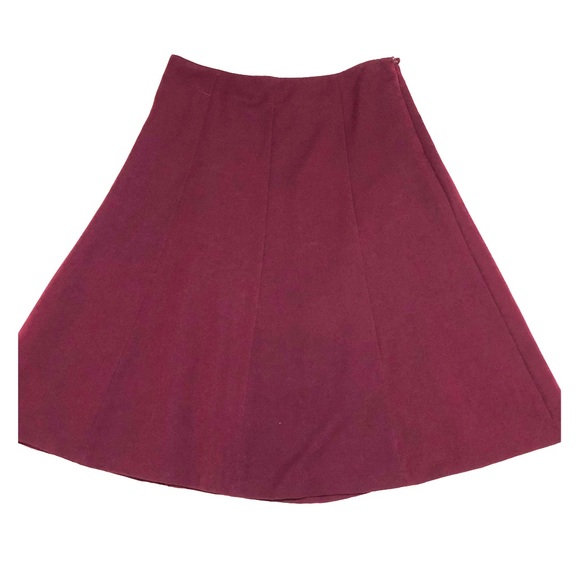 Rafaella Burgundy Skirt Size 8 - Picture 1 of 7